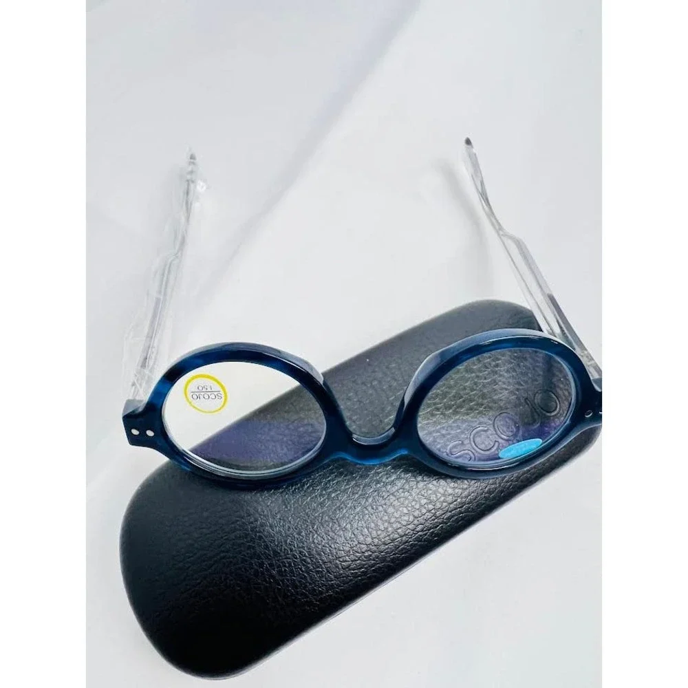 NEW! Scojo New‎ York Bleeker Street Reading Glasses Black/Vanilla +2.50x